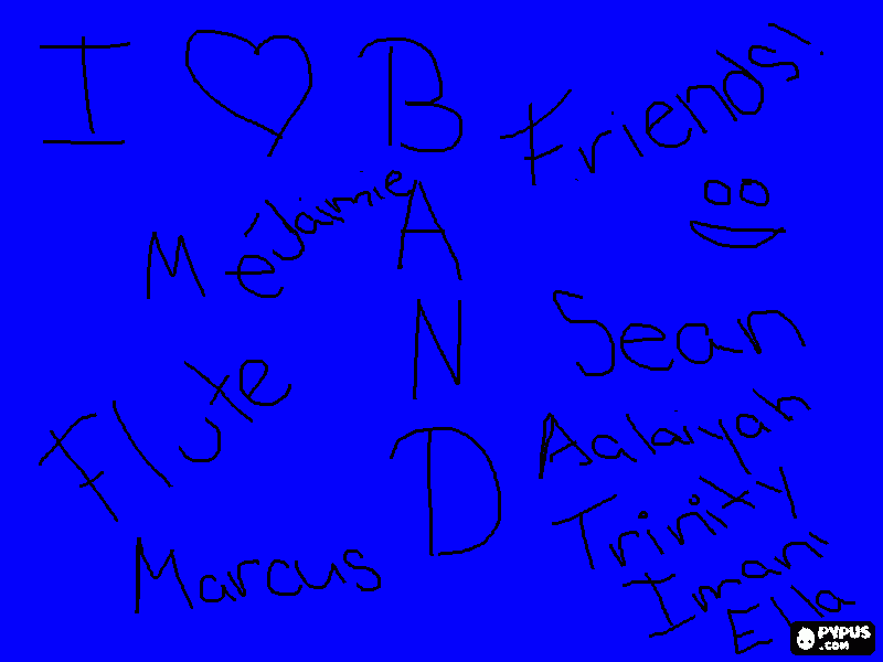 BEST FRIENDS coloring page