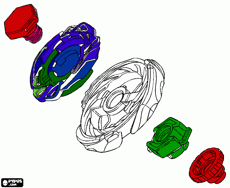 bey-blade coloring page