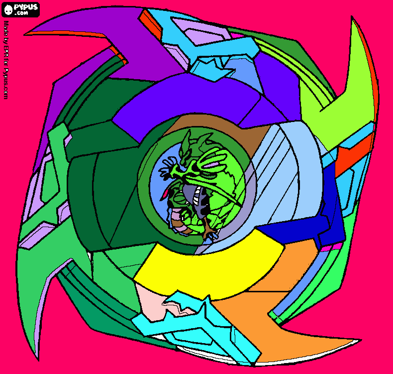 beyblades by George coloring page