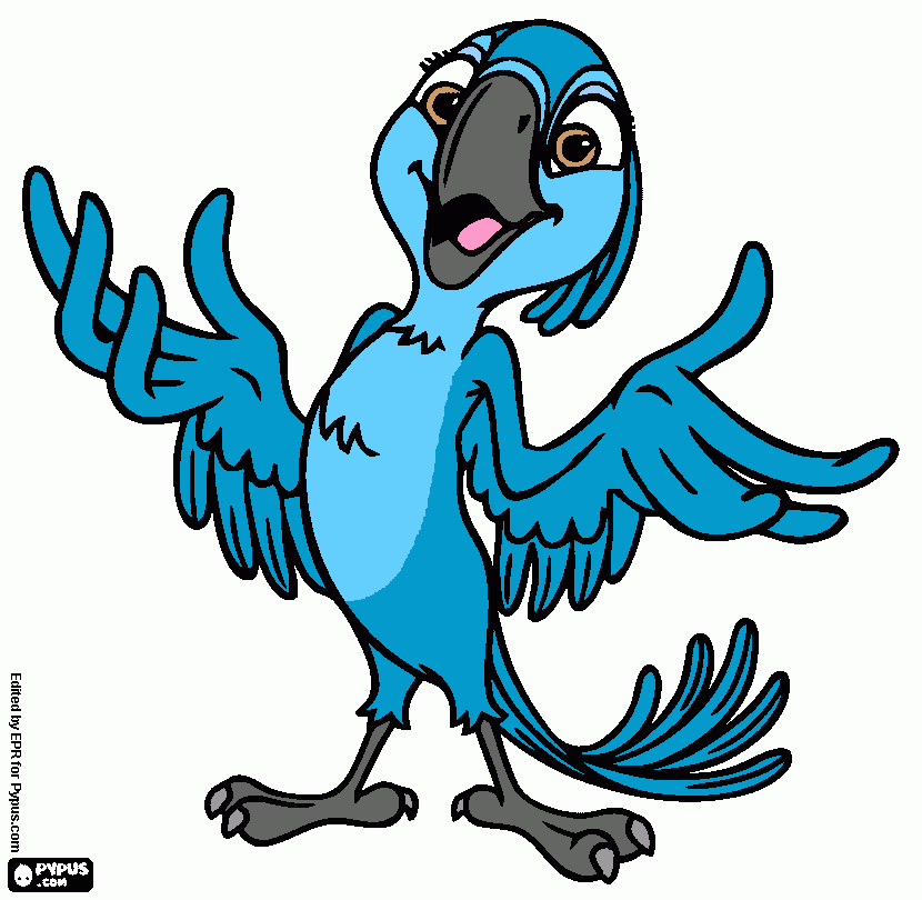 Bia from Rio coloring page