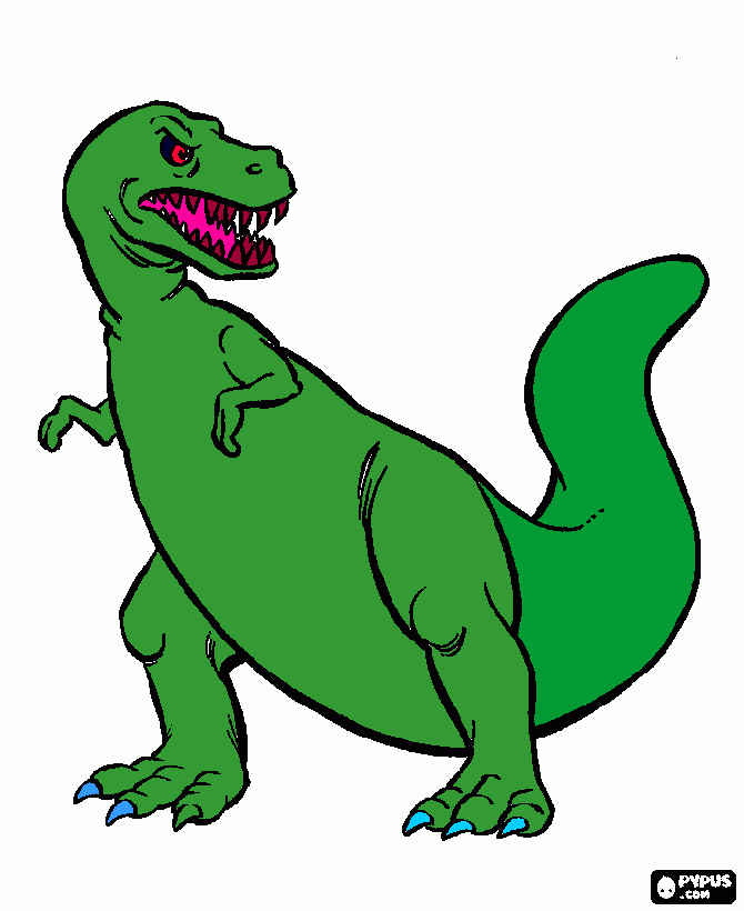 big and scary coloring page