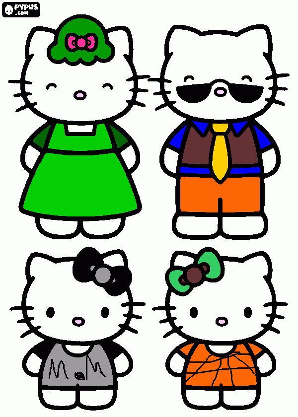 Big Happy Family coloring page