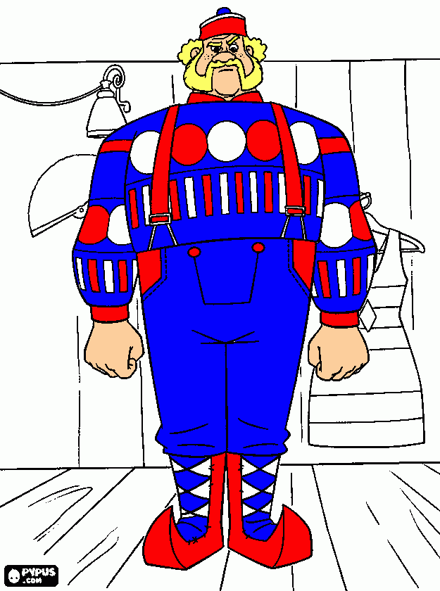 blarg coloring page