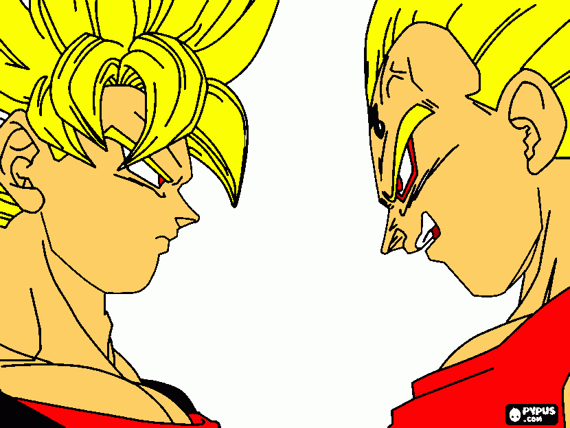 blaze vs kaio coloring page