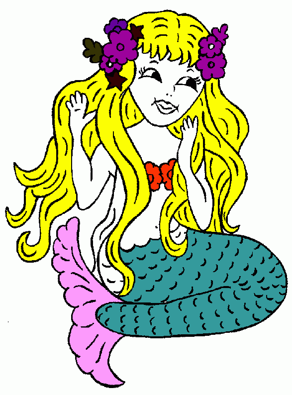 blonde girl with flowers in her hair coloring page