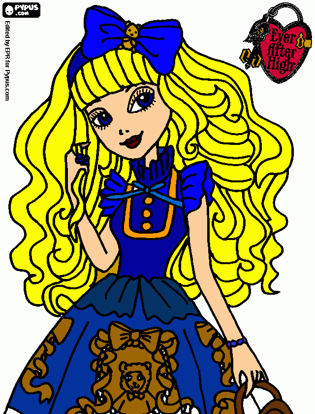 Blondie Locks coloring page