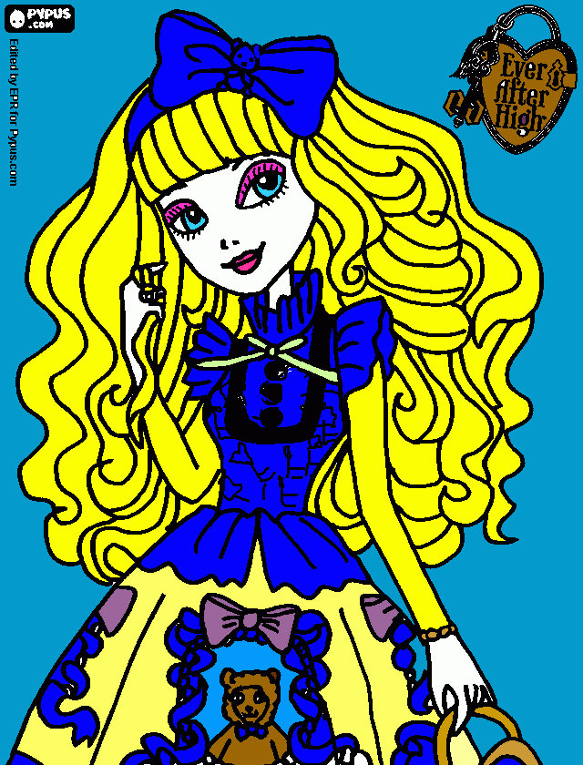 blondie coloring page