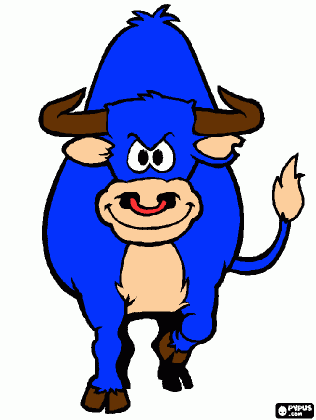 blue buffalo coloring page