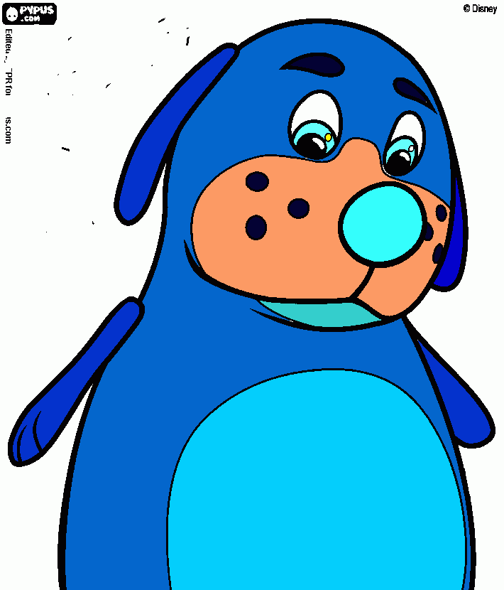 Blue Dog coloring page