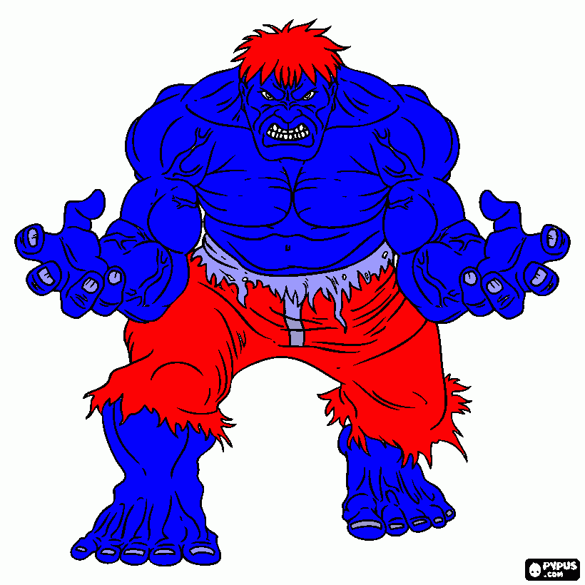 blue mite smash coloring page