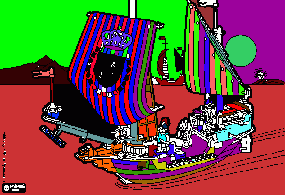 BOAT 2000 coloring page