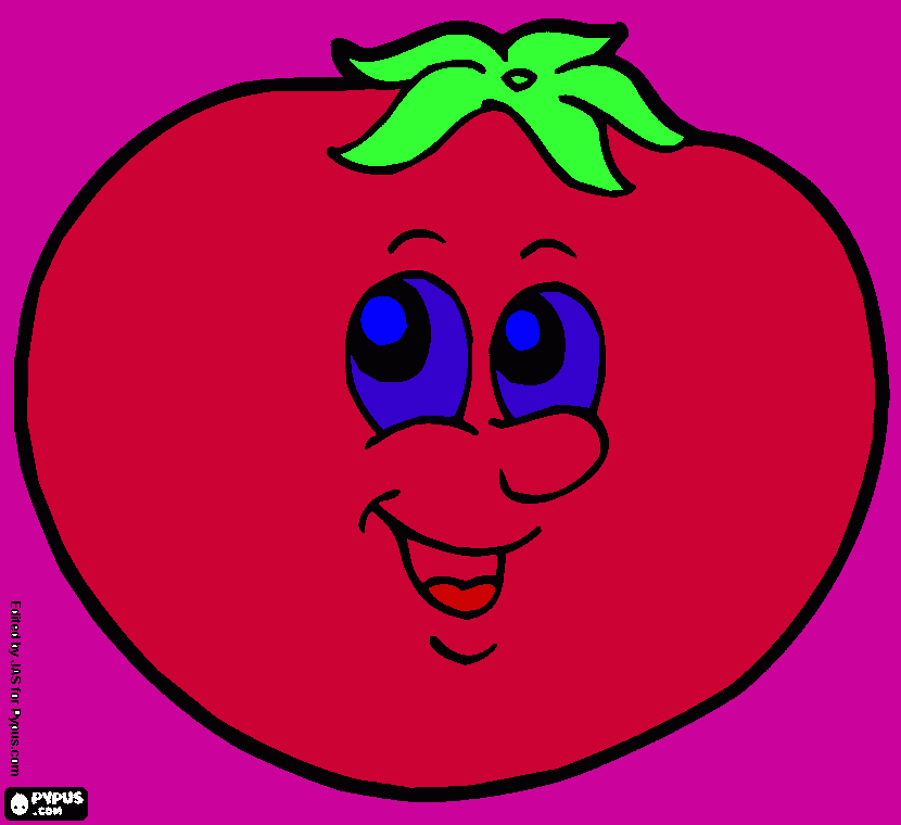 bob the tomato coloring page