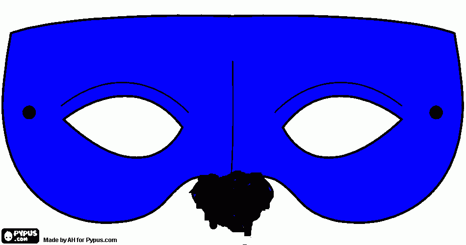 Bon Boy Mask coloring page