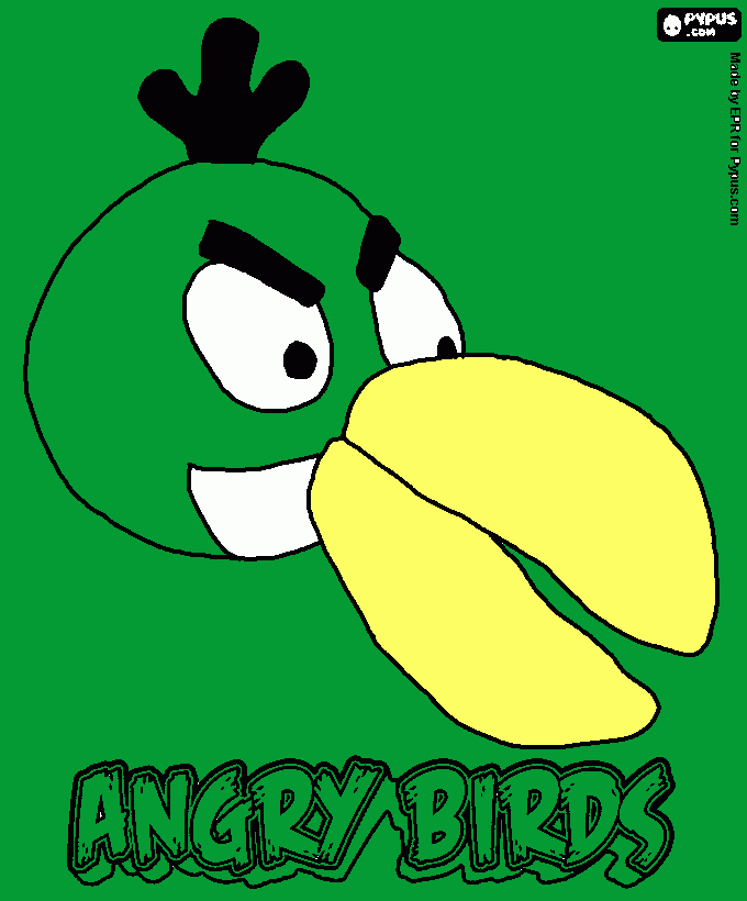 Boomerang Bird 1 coloring page