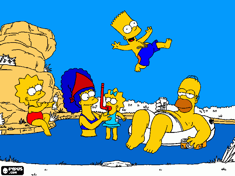 boss simpsons coloring page