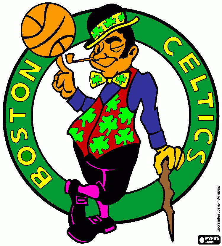boston celtics coloring page