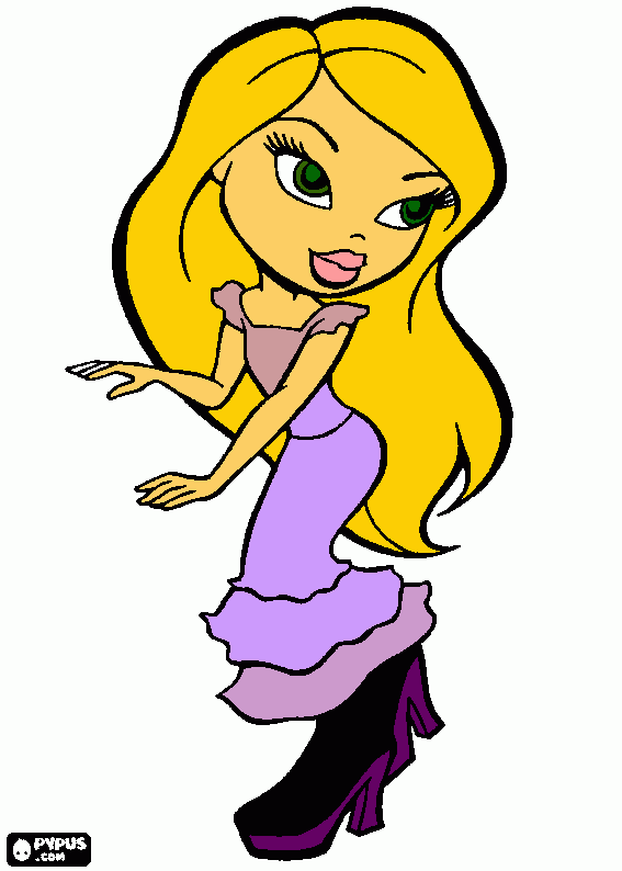 brat coloring page