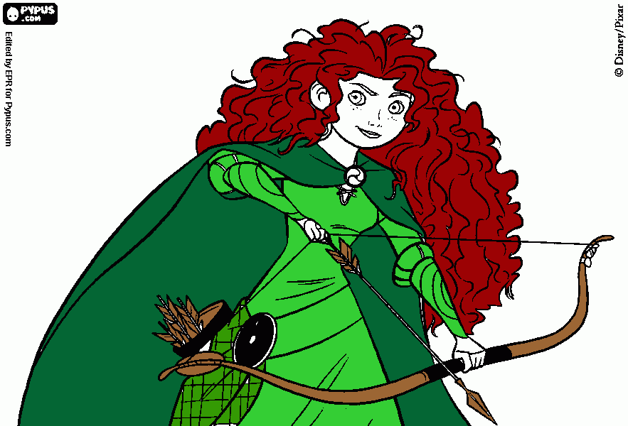 brave coloring page