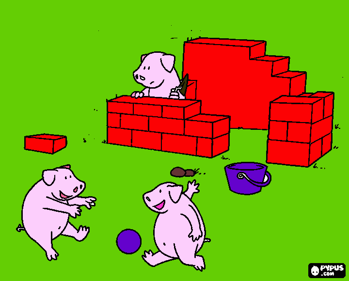brick coloring page