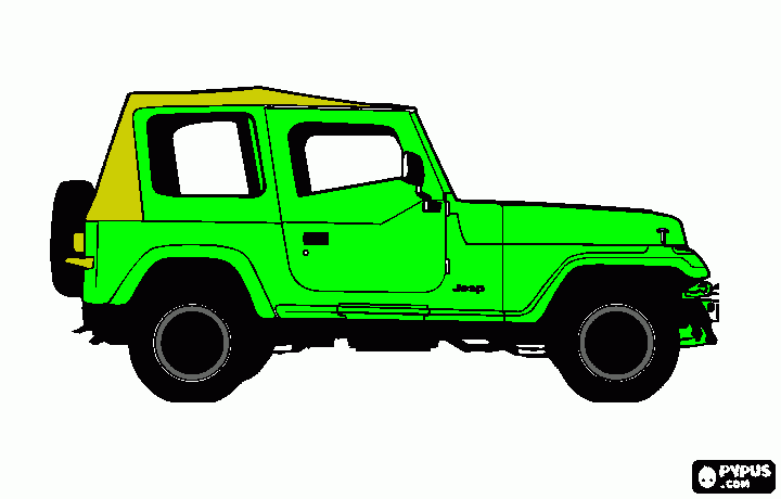 bright green coloring page