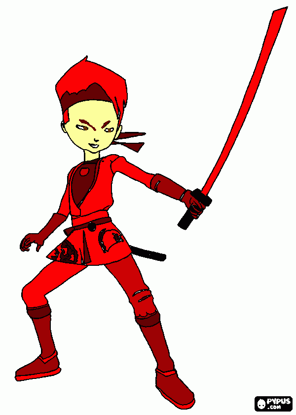 Brody in Lyoko coloring page
