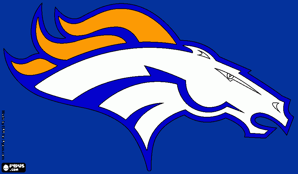Bronco coloring page