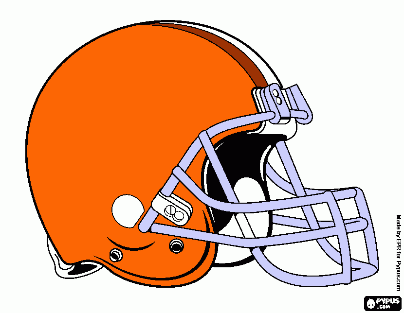 browns helmet coloring page