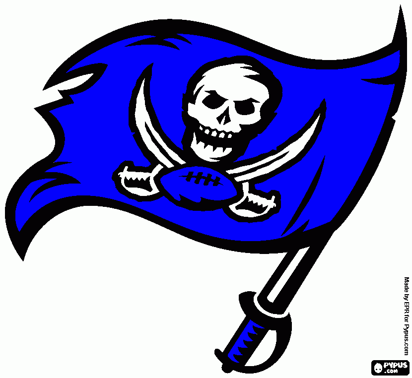 Buc helmet logo coloring page