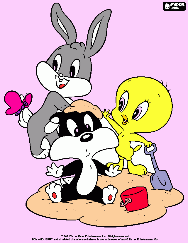 bugs bunny and friends coloring page