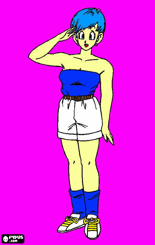 Bulma coloring page
