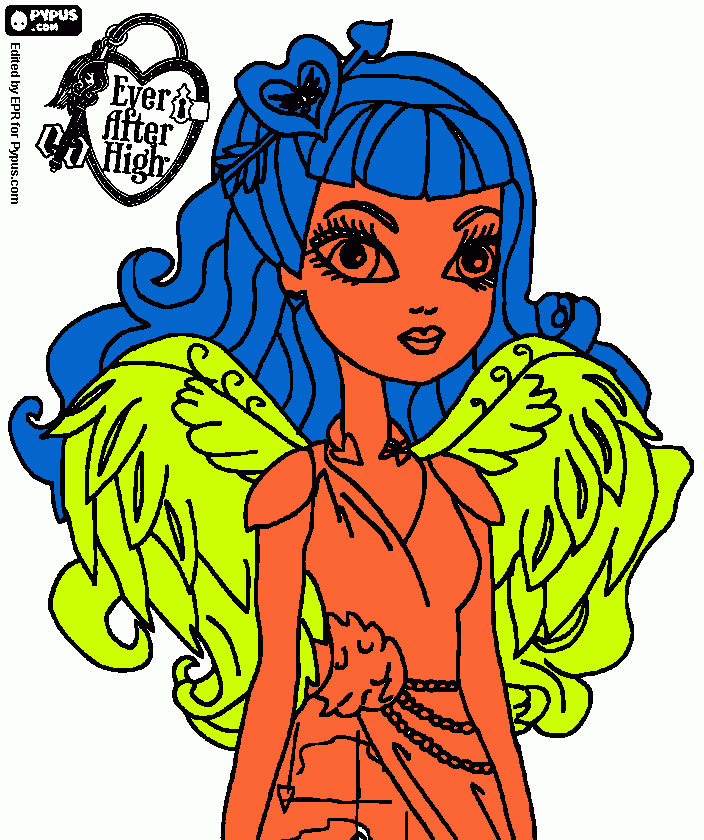 C. A. Cupid, a Rebel student  coloring page