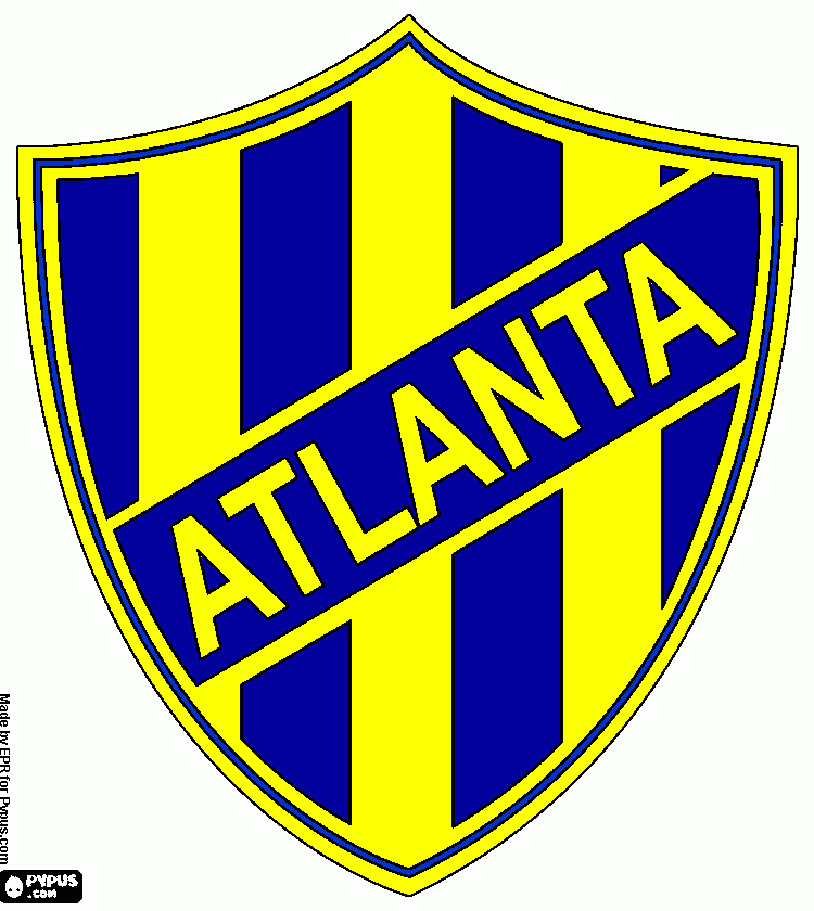 CA Atlanta emblem coloring page