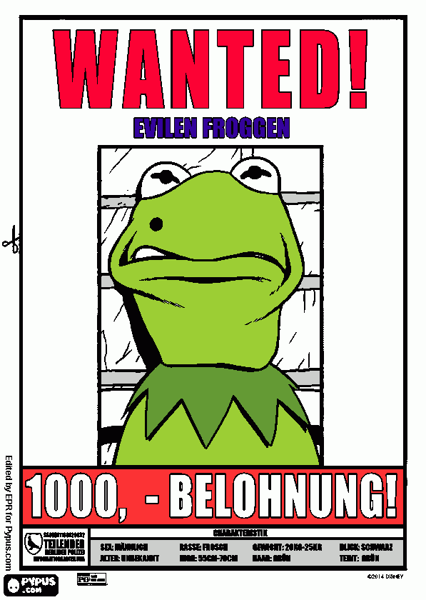 caco procurado coloring page