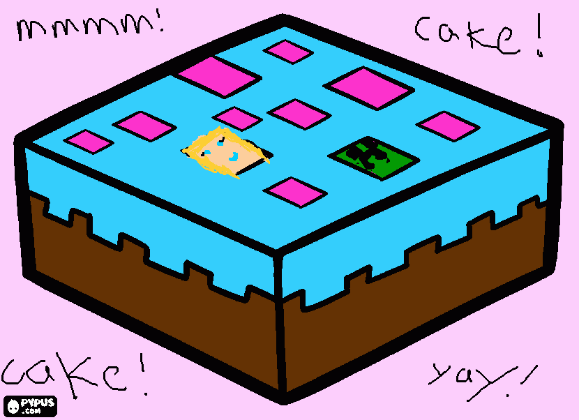 CAKE!!! coloring page