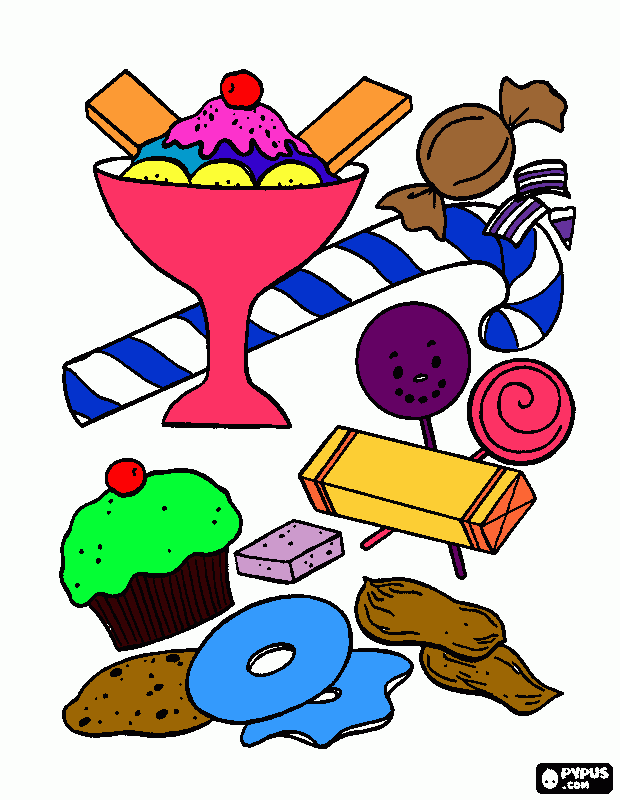 cake coloring page