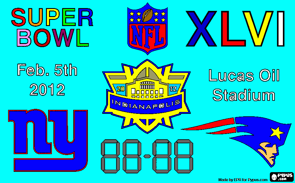 Caleb's Super Bowl Coloring coloring page