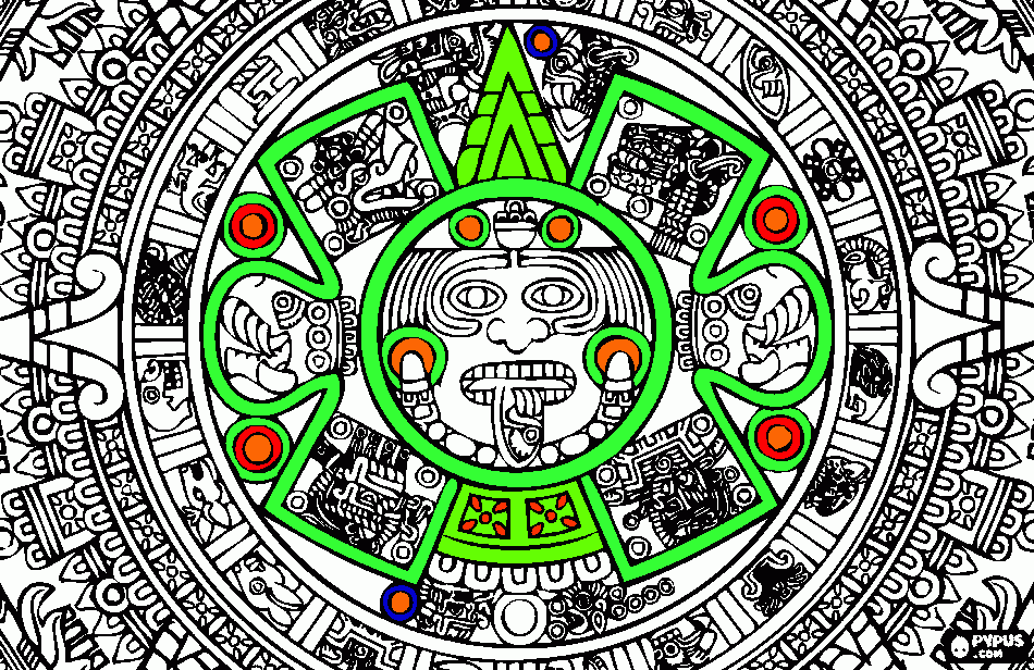 calendar coloring coloring page