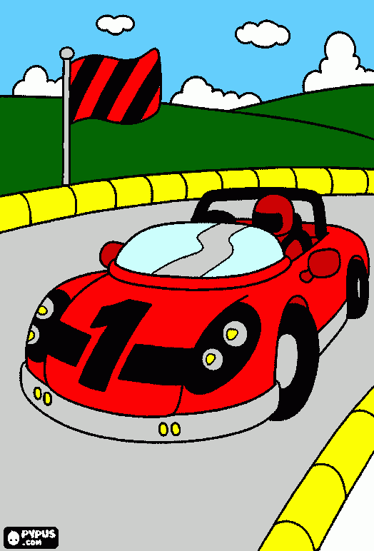 car coloring page