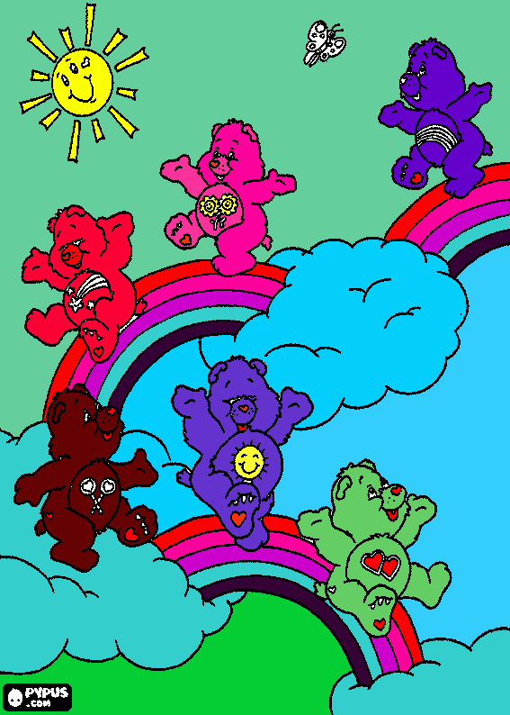 Carebear Stare coloring page
