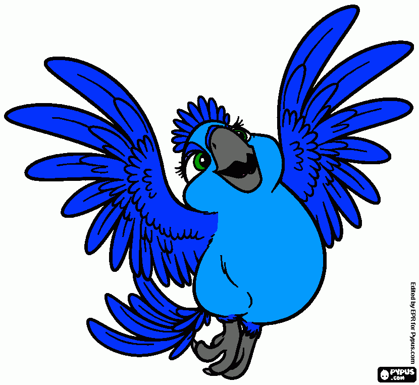 Carla from Rio coloring page