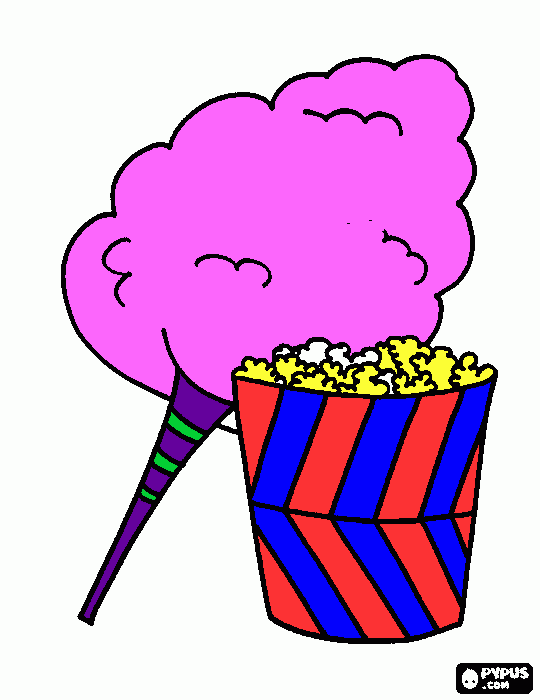 Carnival flyer coloring page