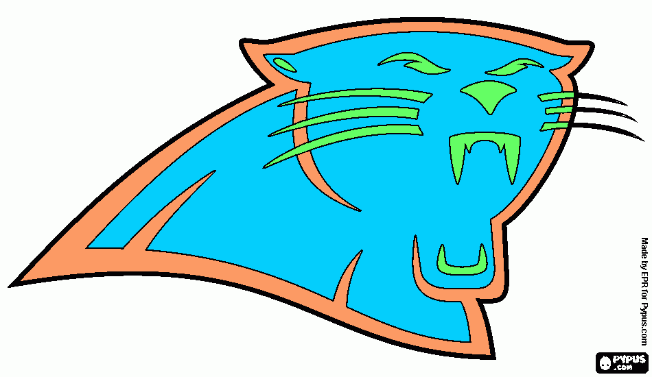 carolina panthers coloring page