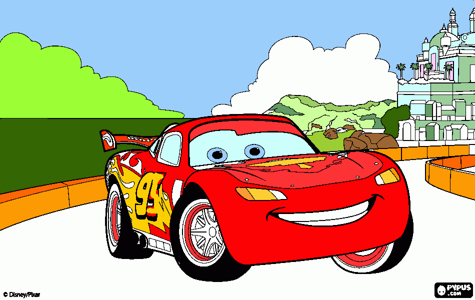 carro coloring page