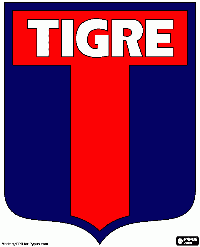 C.A.Tigre coloring page