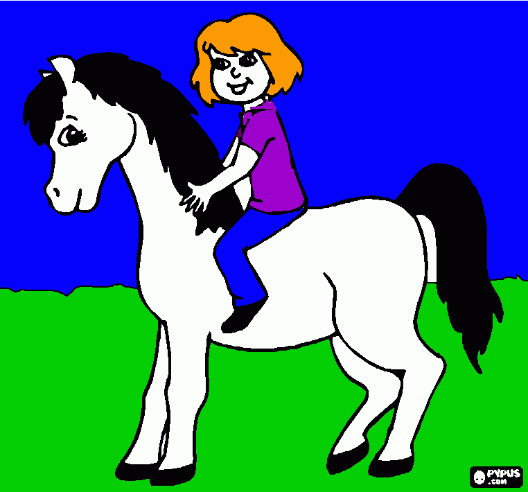 Ceffyl coloring page