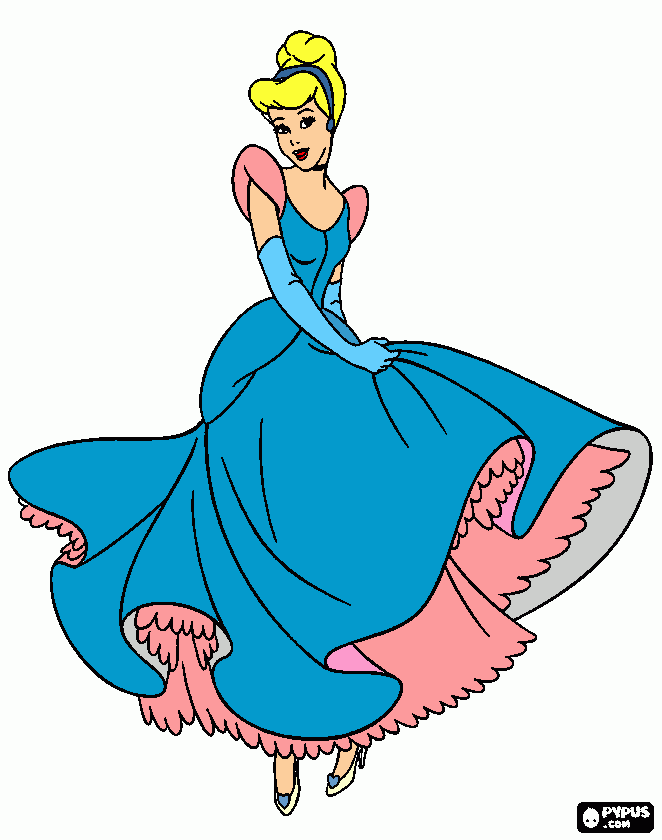 CENDRILLON coloring page