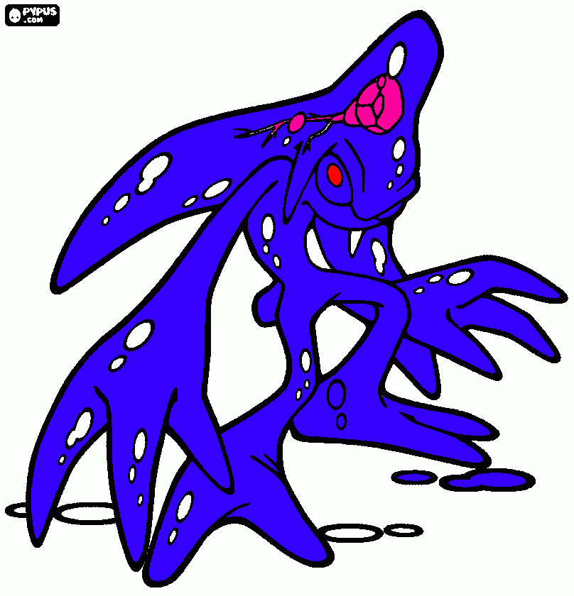Chaos coloring page