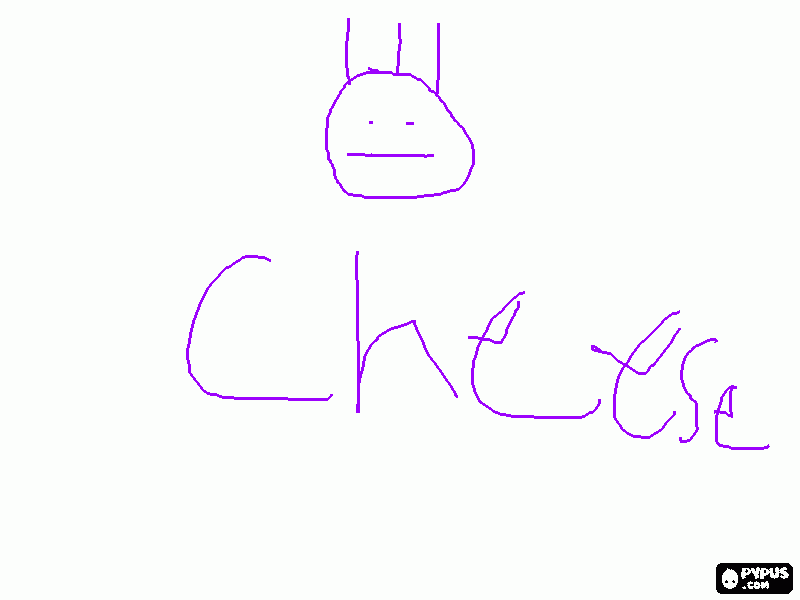cheese coloring page