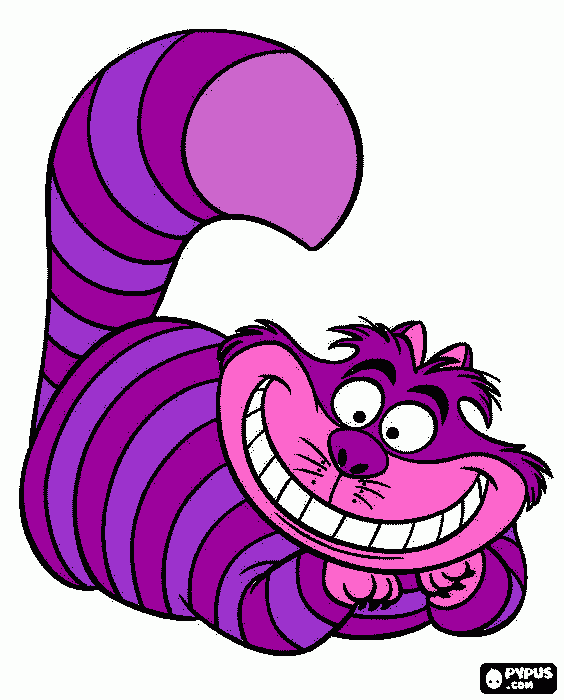 Cheshire Cat coloring page