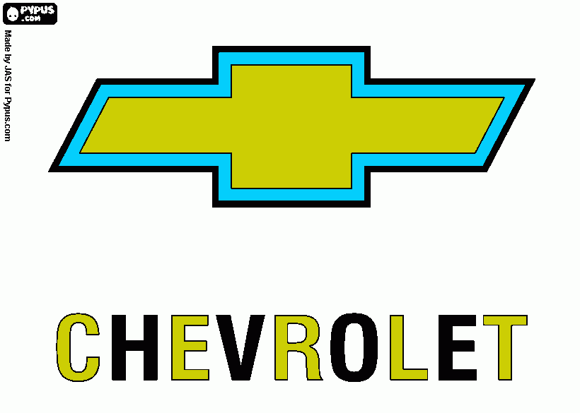 Coloring Pages Chevrolet Logo